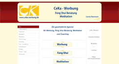 Desktop Screenshot of ceka-werbung.de